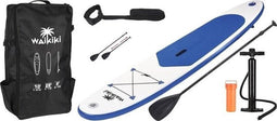 Wakiki Sup board beginners 305 cm - 6-Delige set - Blauw/wit