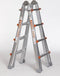 Waku Ladders Telescoopladder vouwladder - 4x4 treden - Werkhoogte 4.20m