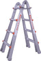 Waku Ladders Telescoopladder vouwladder - 4x4 treden - Werkhoogte 4.20m