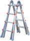 Waku Ladders Telescoopladder vouwladder - 4x4 treden - Werkhoogte 4.20m