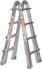 Waku Ladders Telescoopladder vouwladder - 4x4 treden - Werkhoogte 4.20m