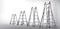 Waku Ladders Telescoopladder vouwladder - 4x4 treden - Werkhoogte 4.20m