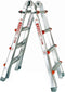 Waku Ladders Telescoopladder vouwladder - 4x4 treden - Werkhoogte 4.20m