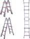 Waku Ladders Telescopische ladder - 4x5 sporten - Aluminium