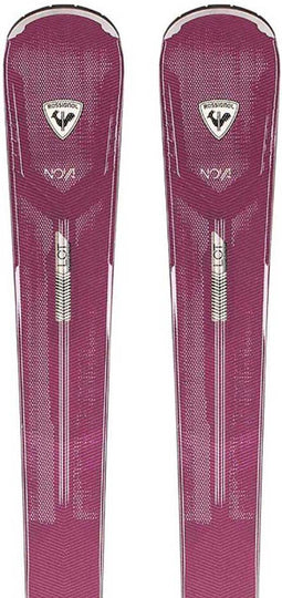 Rossignol Nova 6 - Dames ski's - Inclusief Look Express W 11 GW B83 bindingen - 156 cm - Zwart