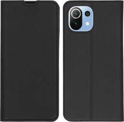 iMoshion Hoesje Geschikt voor Xiaomi Mi 11 Lite (4G) / Mi 11 Lite (5G) / 11 Lite 5G NE Hoesje Met Pasjeshouder - iMoshion Slim Folio Bookcase - Zwart