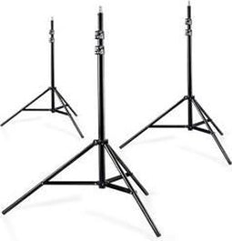 Walimex Set van 3 WT-806 Lamp Statieven, 256 cm