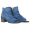 Walk in the Park - Suède stoere laars met zomerse uitstraling - Maat 37 - Blauw
