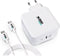 Wall Charger + USB C Cable Urban Factory GSC10UF White