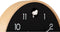 Wall clock Natural Cuckoo birch wood black