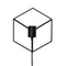 Wall cube wall lamp