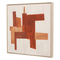 Wall decor Vedra Brown / Canvas / solid wood