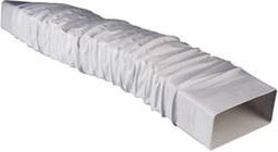 Wallair N15898 Vlakkanaal ventilatiesysteem 150 Flexibele vierkante buisadapter