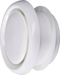 Wallair N35910 Tellerventiel Kunststof Geschikt voor buisdiameter: 10 cm