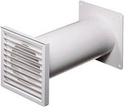 Wallair N37824 Buisventilatiesysteem 100 Kunststof (Ø x l) 10 cm x 48 cm Wit