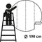 WallArt Behangcirkel - Hong Kong the Old Days - Ø 190 cm - Cirkel Behang - Rond Behang