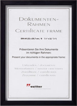 Walther Design JK130B fotolijst Zwart Enkele fotolijst