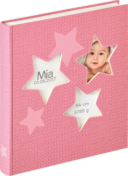 Walther Estrella - Babyalbum - 28x30,5 cm - 50 pagina's - Roze