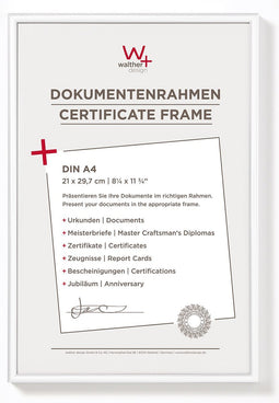 Walther New Lifestyle - Fotolijst - Fotoformaat 21x29,7 cm (A4) - Wit
