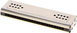 Walther tremolo C/G dubbele mondharmonica - 2 kanten bespeelbaar - gebaseerd op Hohner echo96 - 2x 48tonen - prachtige mondharmonica