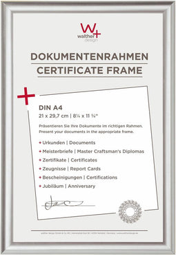 Walther Trendstyle Kunststof Fotolijst - 21x29,7 cm - A4 - Zilver
