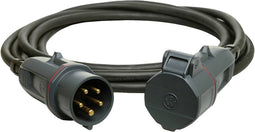 Walther Werke 39100502050100 Stroom Verlengkabel 16 A Zwart 5.00 m