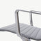 Walton Office Chair, Light Grey Fabric & Chrome