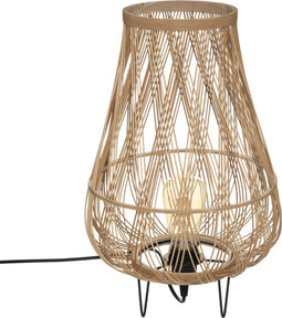 Daria Tafellamp Naturel - H 44 cm - Lamp Rotan - E27