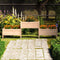 vidaXL - Plantenbak - 245,5x44x75 - cm - massief - grenenhout