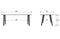 WOOOD Exclusive James Eettafel Met A-poot - Hout - Zwart - 75x200x90