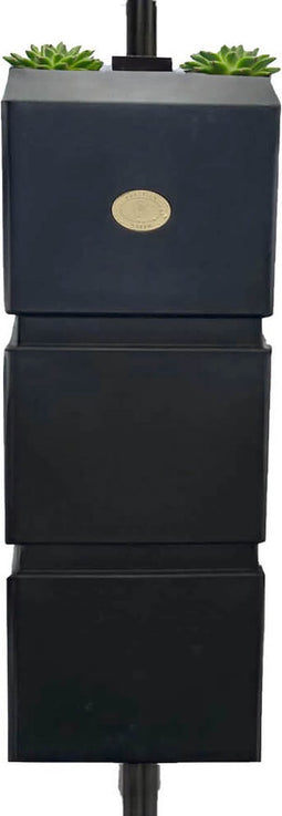 Wand regenton zwart 100L incl. plastic kraantje - Prestige Amsterdam