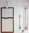 Wandbeugel Mobeli chroom look 650 mm