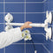 Wandbeugel op 4 zuignappen : verstelbaar 64,5 - 77 cm (totale L 80,5-93 cm)