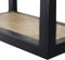 Wandbox Levels - 20x20 cm - Naturel/zwart - Mangohout/ijzer