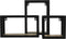 Wandbox Levels - 20x20 cm - Naturel/zwart - Mangohout/ijzer