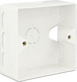 Wandcontactdoos opbouwrand - 8 kabel-uitgangen / wit (RAL9010)