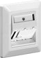 Wandcontactdoos voor 3 Keystone modules / wit (RAL9010)