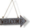 Wanddeco Bordje Welcome 64x66 cm
