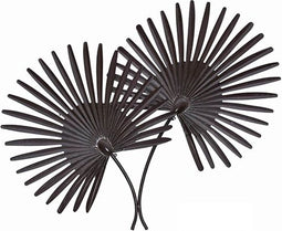 Wanddeco IJzer Palmblad 2x