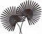 Wanddeco IJzer Palmblad 2x