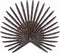 Wanddeco IJzer Palmblad