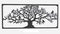 Wanddeco ijzer rechthoek boom