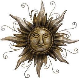 Wanddecoratie 3D Zon licht 35 cm