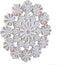 Wanddecoratie 40 x 1,5 x 40 cm Wit Hout MDF
