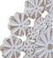 Wanddecoratie 40 x 1,5 x 40 cm Wit Hout MDF