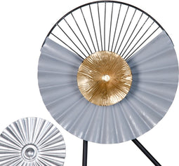 Wanddecoratie 52 x 6 x 101,5 cm Zwart Gouden Metaal