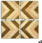 Wanddecoratie Bafana Bruin Beige 3 x 82,5 x 82,5 cm (2 Stuks)