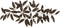 Wanddecoratie Bruin Gouden Ijzer Lakens 120,7 x 7 x 52,1 cm