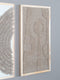 Wanddecoratie Devin Beige - Wool Hanging 40 x 80 cm