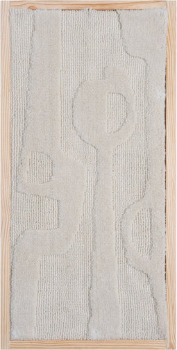 Wanddecoratie Devin Naturel - Wool Hanging 40 x 80 cm